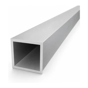 Fyrkantig aluminiumrör 50×50×4 mm – stängt profil L=2000 mm