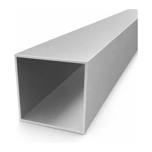 Fyrkantig aluminiumrör 70×70×2 mm – slutet profil L=2000 mm EN AW-6060