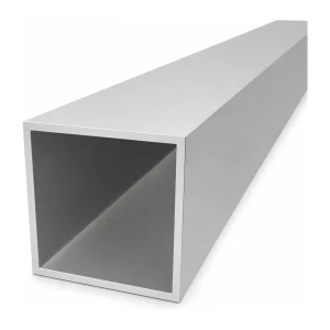 Fyrkantig aluminiumrör 90×90×4 mm – slutet profil EN AW-6060, L=2000 mm