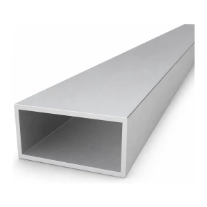 Rektangulärt aluminiumrör 40×80×3 mm – slutet profil L=2000 mm