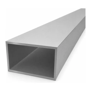 Rektangulärt aluminiumrör 50×80×3 mm – stängt profil EN AW-6060, L=2000 mm