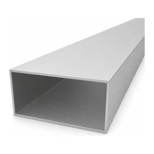 Rektangulärt aluminiumrör 50×100×2 mm – slutet profil EN AW-6060 L=2000 mm
