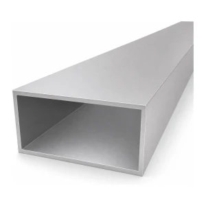 Rektangulärt aluminiumrör 50×100×3 mm – slutet profil L=2000 mm