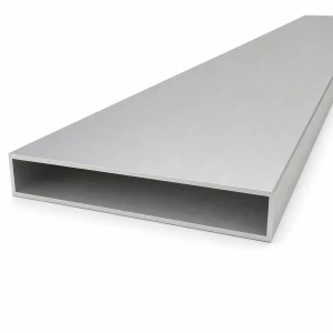Rektangulärt aluminiumrör 20×120×2 mm – slutet profil, längd 2000 mm