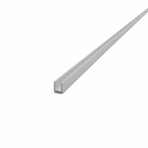 Aluminiumspår EN AW-6060 profil C/U 8×8×1 mm, längd 2000 mm