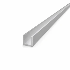 Aluminium U-profil 20×20×2 mm – C/U-profil längd 2000 mm
