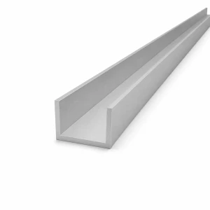 Aluminiumspår 40×25×3 mm – öppen C/U-profil, längd 2000 mm