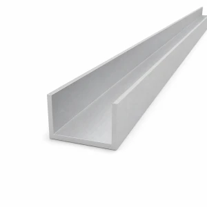 Aluminiumskena 50×30×3 mm – C/U-profil längd 2000 mm