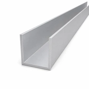 Aluminium C-profil 50×50×4 mm – C/U-profil längd 2000 mm