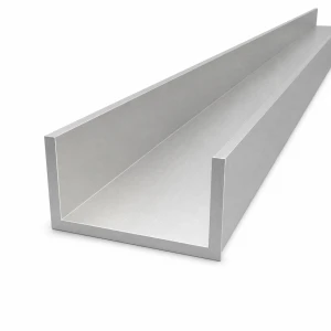 Aluminiumspår 80×40×5 mm – C/U-profil EN AW-6060, längd 2000 mm