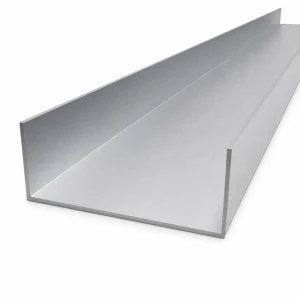 Aluminiumspår EN AW-6060 profil C/U 103,6×38×1,8 mm – längd 2000 mm