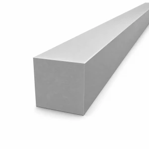 Fyrkantsstång aluminium massiv 50×50 mm dural 2017A T4, L=2000 mm