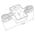Mellanklämma för stängselskivor 60x40 svart GPV-700-02 (3)