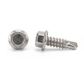 Självborrande skruv DIN 7504 K 4,8x19 mm – rostfritt stål A2, sexkantshuvud med fläns 001-923 (1)