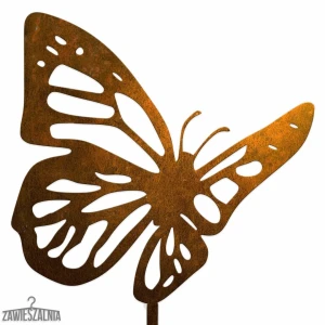 Trädgårdsdekor – Rostig Fjäril i corten-stål XL 19×99 cm