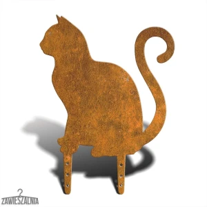 Zawieszalnia – fågelskrämma Sittande Katt L 38 cm, stål 2 mm