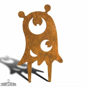 Jetu trädgårdsdekor Monstruöst Monster – dekoration i corten-stål M 22×38 cm