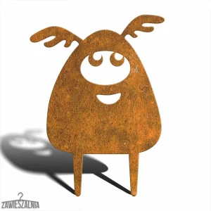 Zawieszalnia – trädgårdsdekor Potworny Potwór Apollo M 29×39 cm, Corten-stål