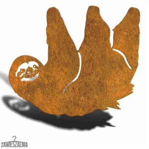 Hängande trädgårdsdekor – hängande sengångare XL i Corten-stål 55×48 cm