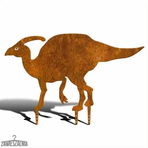 Trädgårdsdekor – ståldinosaur Parasaurolophus XXL 90 cm corten