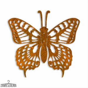 Zawieszalnia – 3D väggdekoration Svalstjärt Fjäril M 31×29 cm cortenstål