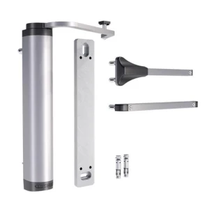 Locinox – hydraulisk självstängare för grind, väggmontage, silver