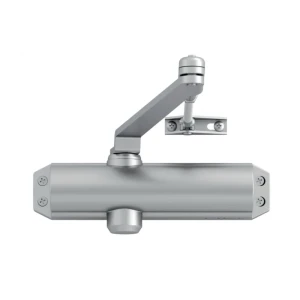 LOB DC120 – ytmonterad dörrstängare EN2/3/4 med saxarm, silver