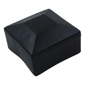 Svart ändlock i LLDPE för PV-monteringsprofiler 40×40 mm – typ 2