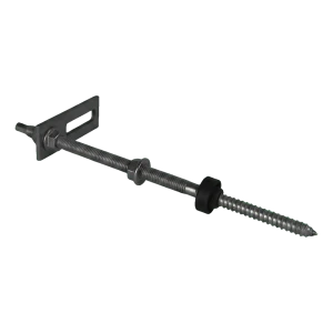 Dubbelgängad skruv M10x250 med monteringsadapter 80x30 mm för PV-konstruktioner