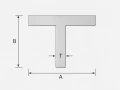 Aluminium T-profil 30×30×3 mm – T-sektion EN AW-6060 längd 2000 mm 001-868 (2)
