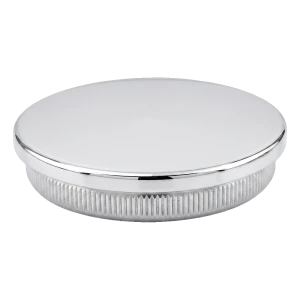 Platt slaganslutningspropp för räckesrör Ø42,4 mm AISI 304 blank