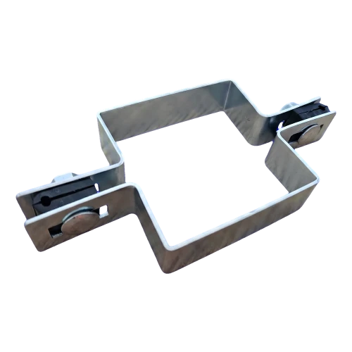 Panelklammer för staket, kvadratisk, mellanstolpe 100×100 mm, förzinkad 001-617 (1)