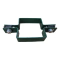Panelklammer för staket, mellanposition, fyrkantig 80×80 mm, grön RAL 6005 001-614 (3)