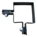 Hörnklammer för staket 80×80 mm grafit RAL 7016 – komplett monteringssats 001-615 (3)