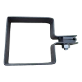 Ändklammer för staket 80×80 mm grafit RAL 7016 – monteringssats 001-619 (2)