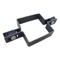 Mellanklammer för panelstaket 80×80 mm, grafit RAL 7016 – komplett set 001-611 (1)