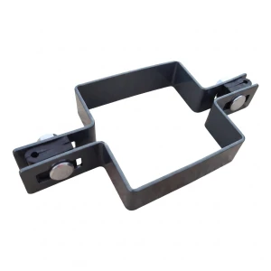 Mellanklammer för panelstaket 80×80 mm, grafit RAL 7016 – komplett set