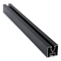Monteringsprofil PV aluminium 40×40 mm anodiserad svart – skena 625 cm för M10-skruvar PV-01-02-AN (1)