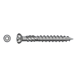 TOBSTEEL Terrassskruv Quadra-Speed ART. 9001 A2 5,0 x 60 mm TX25