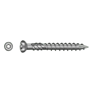 TOBSTEEL Terrassskruv Quadra-Speed ART. 9001 rostfritt stål A2 5,0 x 70 mm TX25