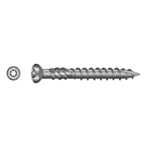 TOBSTEEL Terrassskruv Quadra-Speed ART. 9001 rostfritt stål A2 5,0×80 mm TX25