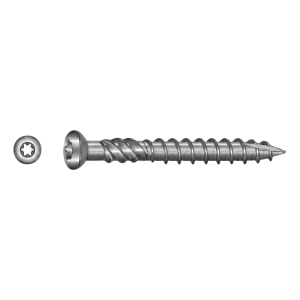 TOBSTEEL Terrassskruv Quadra-Speed ART. 9001 rostfritt stål C1 5,0 x 40 mm TX25