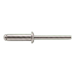 Blindnit i rostfritt stål A2/A2 ISO 15983 4,0×16 mm – platt huvud, öppen – kartong med 500 st.