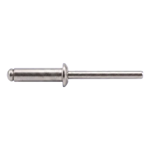 Blindnit i rostfritt stål A2/A2 ISO 15983 4,0×18 mm – platt huvud, öppen – kartong med 500 st.