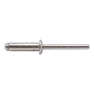 Blindnit i rostfritt stål A4/A4 ISO 15983 4,0×12 mm – platt huvud, öppen – kartong med 500 st.