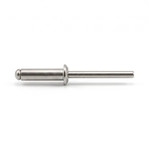 Blindnit i rostfritt stål A2/A2 ISO 15983 4,0×20 mm – platt huvud, öppen – kartong med 500 st.