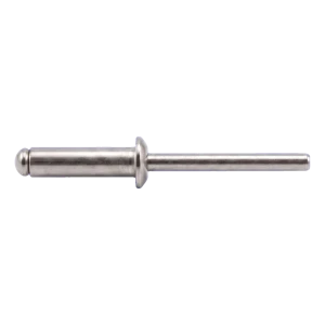 Blindnit i rostfritt stål A4/A4 ISO 15983 3,0×12 mm – platt huvud, öppen – kartong med 500 st.