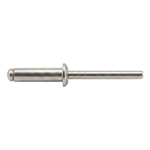 Blindnit i rostfritt stål A2/A2 ISO 15983 5,0×16 mm – platt huvud, öppen – kartong med 500 st.