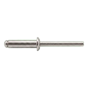 Blindnit i rostfritt stål A2/A2 ISO 15983 6,0×12 mm – platt huvud, öppen – kartong med 250 st.
