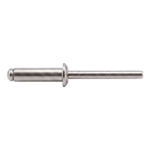 Blindnit i rostfritt stål A2/A2 ISO 15983 6,0×10 mm – platt huvud, öppen – kartong med 250 st.